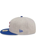 New Era Chicago Cubs Mens Grey Heather Patch 59FIFTY Fitted Hat