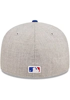 New Era Chicago Cubs Mens Grey Heather Patch 59FIFTY Fitted Hat