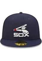 New Era Chicago White Sox Mens Blue Bannerside 59FIFTY Fitted Hat