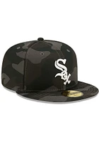 New Era Chicago White Sox Mens Black Camo 59FIFTY Fitted Hat