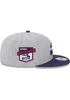New Era Chicago White Sox Mens Grey Heather Patch 59FIFTY Fitted Hat