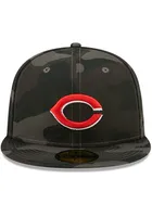 New Era Cincinnati Reds Mens Black Camo 59FIFTY Fitted Hat