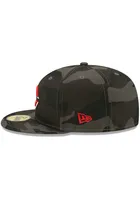 New Era Cincinnati Reds Mens Black Camo 59FIFTY Fitted Hat