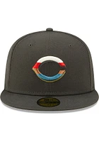 New Era Cincinnati Reds Mens Grey Color Pack Multi 59FIFTY Fitted Hat