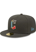 New Era Cleveland Guardians Mens Grey Color Pack Multi 59FIFTY Fitted Hat
