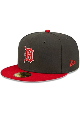 New Era Detroit Tigers Mens Grey 2T Color Pack 59FIFTY Fitted Hat