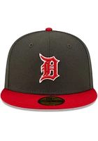 New Era Detroit Tigers Mens Grey 2T Color Pack 59FIFTY Fitted Hat