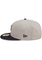 New Era Detroit Tigers Mens Grey Heather Patch 59FIFTY Fitted Hat