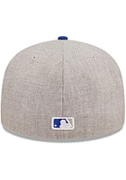 New Era Kansas City Royals Mens Grey Heather Patch 59FIFTY Fitted Hat