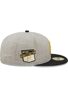 New Era Pittsburgh Pirates Mens Grey Heather Patch 59FIFTY Fitted Hat
