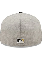 New Era Pittsburgh Pirates Mens Grey Heather Patch 59FIFTY Fitted Hat
