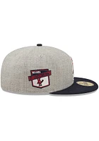 New Era St Louis Cardinals Mens Grey Heather Patch 59FIFTY Fitted Hat