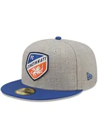 New Era FC Cincinnati Mens Grey Heather Patch 59FIFTY Fitted Hat