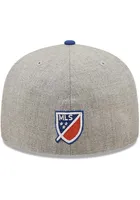 New Era FC Cincinnati Mens Grey Heather Patch 59FIFTY Fitted Hat