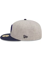 New Era Dallas Mavericks Mens Grey Heather Patch 59FIFTY Fitted Hat