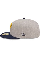 New Era Indiana Pacers Mens Grey Heather Patch 59FIFTY Fitted Hat