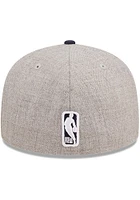 New Era Indiana Pacers Mens Grey Heather Patch 59FIFTY Fitted Hat
