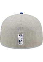 New Era Philadelphia 76ers Mens Grey Heather Patch 59FIFTY Fitted Hat