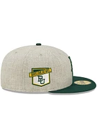 New Era Baylor Bears Mens Grey Heather Patch 59FIFTY Fitted Hat