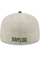 New Era Baylor Bears Mens Grey Heather Patch 59FIFTY Fitted Hat