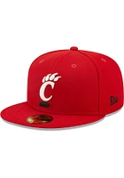 New Era Cincinnati Bearcats Mens Red Bannerside 59FIFTY Fitted Hat