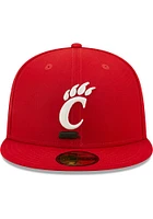 New Era Cincinnati Bearcats Mens Red Bannerside 59FIFTY Fitted Hat