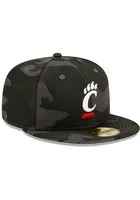 New Era Cincinnati Bearcats Mens Black Camo 59FIFTY Fitted Hat