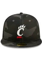 New Era Cincinnati Bearcats Mens Black Camo 59FIFTY Fitted Hat