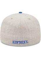 New Era Kentucky Wildcats Mens Grey Heather Patch 59FIFTY Fitted Hat