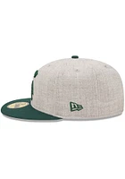 New Era Michigan State Spartans Mens Grey Heather Patch 59FIFTY Fitted Hat