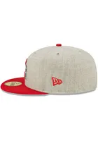 New Era Ohio State Buckeyes Mens Grey Heather Patch 59FIFTY Fitted Hat