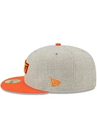New Era Oklahoma State Cowboys Mens Grey Heather Patch 59FIFTY Fitted Hat