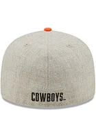 New Era Oklahoma State Cowboys Mens Grey Heather Patch 59FIFTY Fitted Hat