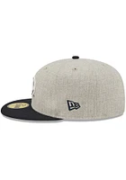 New Era Penn State Nittany Lions Mens Grey Heather Patch 59FIFTY Fitted Hat