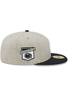 New Era Penn State Nittany Lions Mens Grey Heather Patch 59FIFTY Fitted Hat