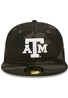 New Era Texas A&M Aggies Mens Black Camo 59FIFTY Fitted Hat