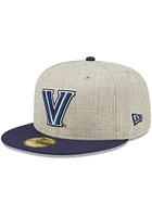 New Era Villanova Wildcats Mens Grey Heather Patch 59FIFTY Fitted Hat