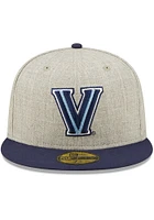 New Era Villanova Wildcats Mens Grey Heather Patch 59FIFTY Fitted Hat