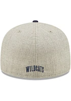 New Era Villanova Wildcats Mens Grey Heather Patch 59FIFTY Fitted Hat