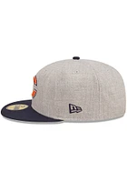 New Era Chicago Bears Mens Grey Heather Patch 59FIFTY Fitted Hat