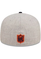 New Era Chicago Bears Mens Grey Heather Patch 59FIFTY Fitted Hat