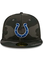 New Era Indianapolis Colts Mens Black Camo 59FIFTY Fitted Hat
