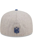 New Era Indianapolis Colts Mens Grey Heather Patch 59FIFTY Fitted Hat