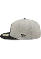 New Era Pittsburgh Steelers Mens Grey Heather Patch 59FIFTY Fitted Hat