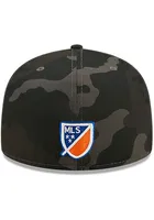 New Era FC Cincinnati Mens Black Camo 59FIFTY Fitted Hat