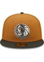New Era Dallas Mavericks Mens Tan 2T Color Pack 59FIFTY Fitted Hat