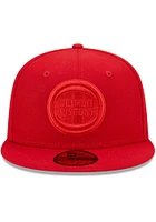 New Era Detroit Pistons Mens Red Color Pack 59FIFTY Fitted Hat