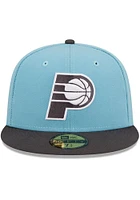New Era Indiana Pacers Mens Blue 2T Color Pack 59FIFTY Fitted Hat