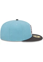 New Era Indiana Pacers Mens Blue 2T Color Pack 59FIFTY Fitted Hat