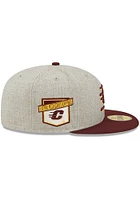 New Era Central Michigan Chippewas Mens Grey Heather Patch 59FIFTY Fitted Hat